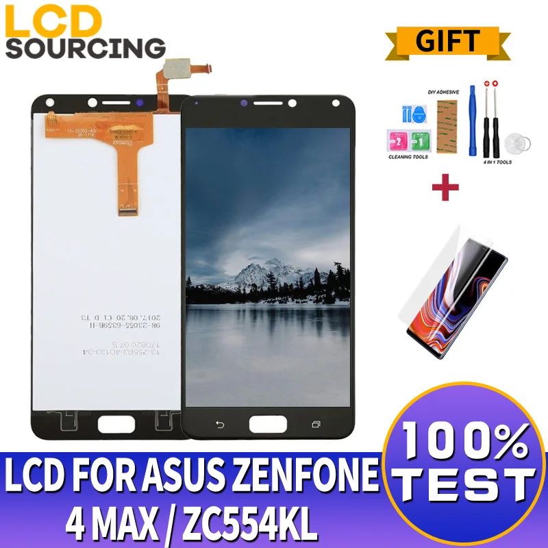 ЖК-дисплей 5 дюйма для ASUS ZenFone 4 Max ZC554KL сенсорный экран в сборе дигитайзер и Рамка
