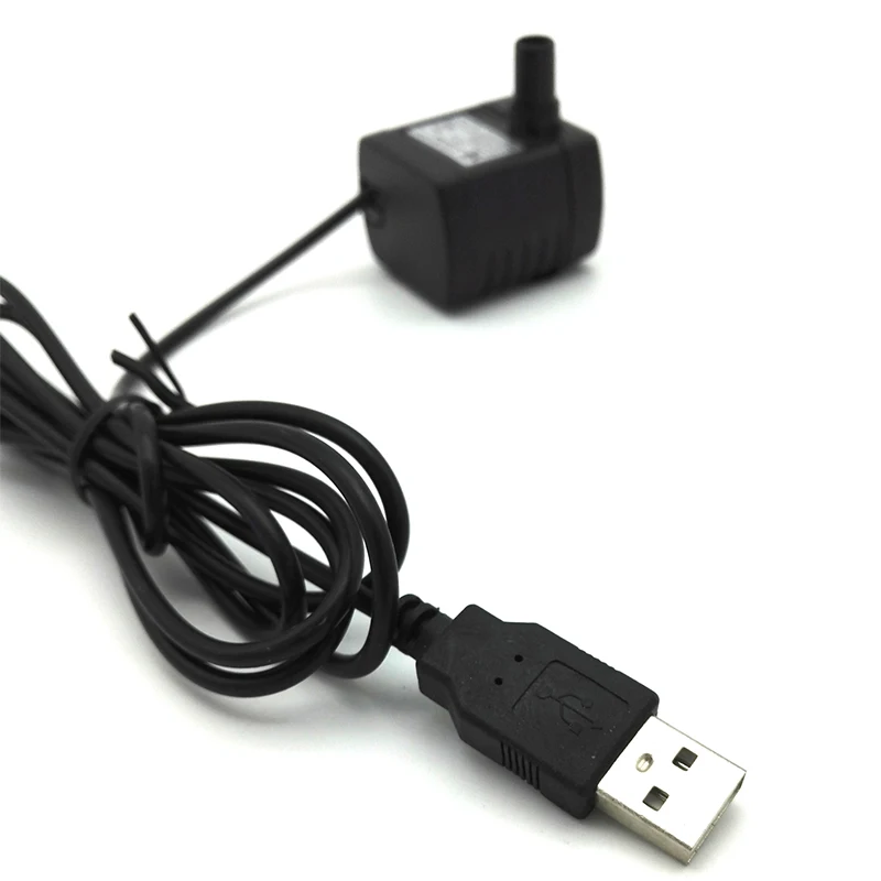 Погружной водяной насос USB и гнездовой разъем постоянного тока 5 ~ 12 В 80 200 л/ч|micro