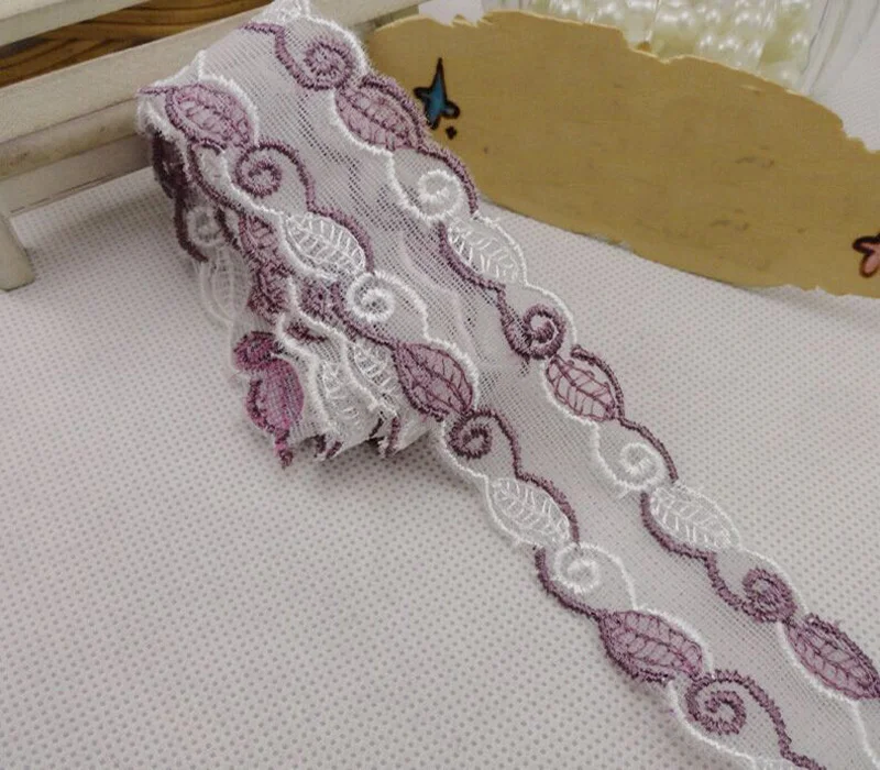 Кружевная ткань ручной работы с вышивкой сделай сам для штор дивана отделки