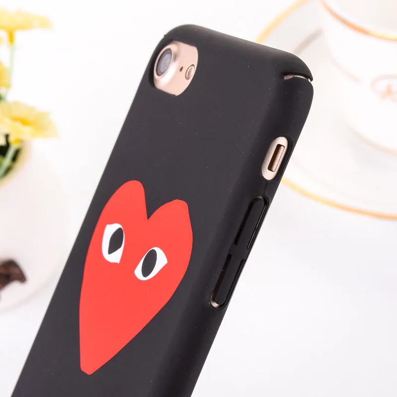KMAX Matte LOVE Heart &quotPLAY&quot Letter Soft PC Hard Back Cover For iPhone 6 6S Plus 7 plus 8 5 5S SE Phone Case Capa Shell |