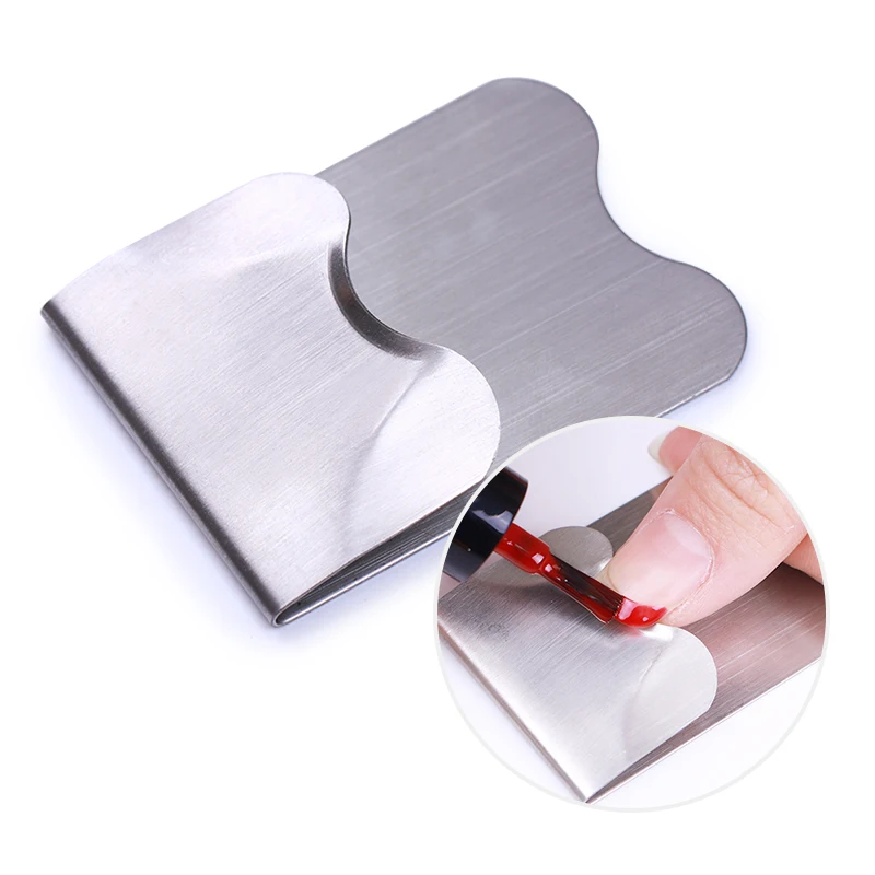 1 шт. инструмент для дизайна ногтей из нержавеющей стали с французскими краями |
