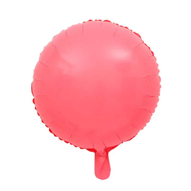pink round 10 шт., круглые воздушные шары с сердечками и звездами для девочек на день рождения, вечерние, 18 дюймов, фольгированные шары, макарон, цветные, модные, globos, свадебные подарки, для малышей - Цвет: pink round