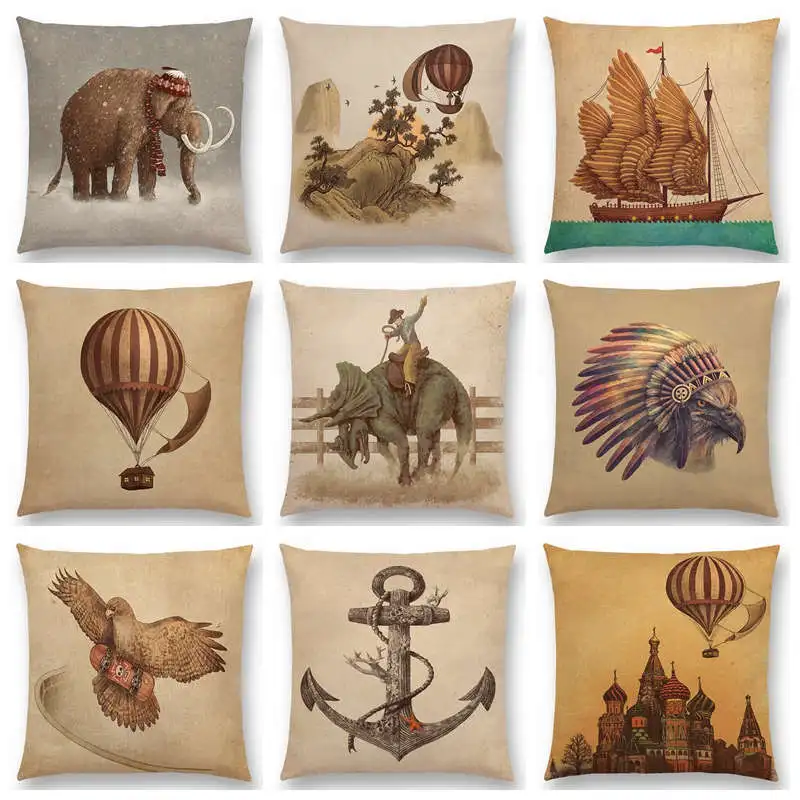 Analog Age Vivere Inner Space воздушный шар ретро красивый чехол для дивана наволочка|cushion