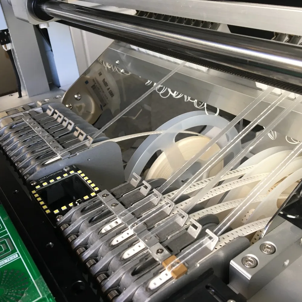 Electronics benchtop smt pick and place machine for PCB mounting vision system 4 heads small batch production | Инструменты