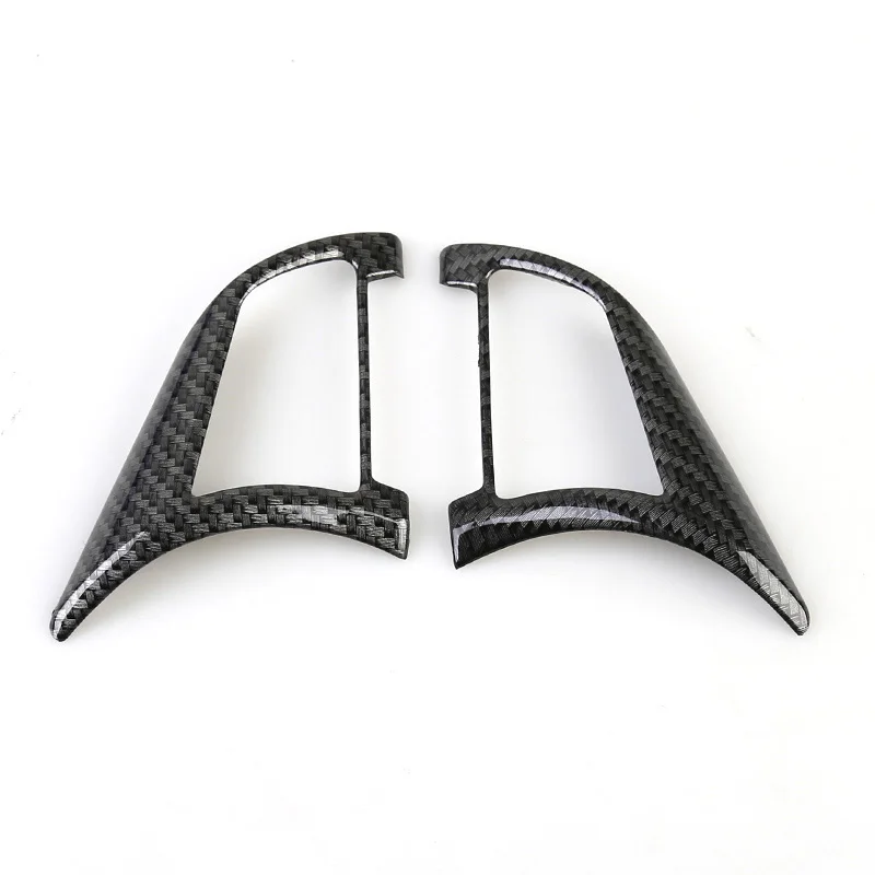 For Nissan Qashqai J11 2018 2019 ABS Carbon fibre Car styling inner detector stick Steering wheel Interior Kit Trim frame 2pcs | Автомобили