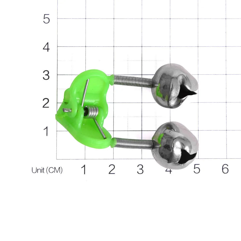 10 шт. зажим для удилища приманка укуса рыбы сигнал тревоги двойной Звонок кольцо