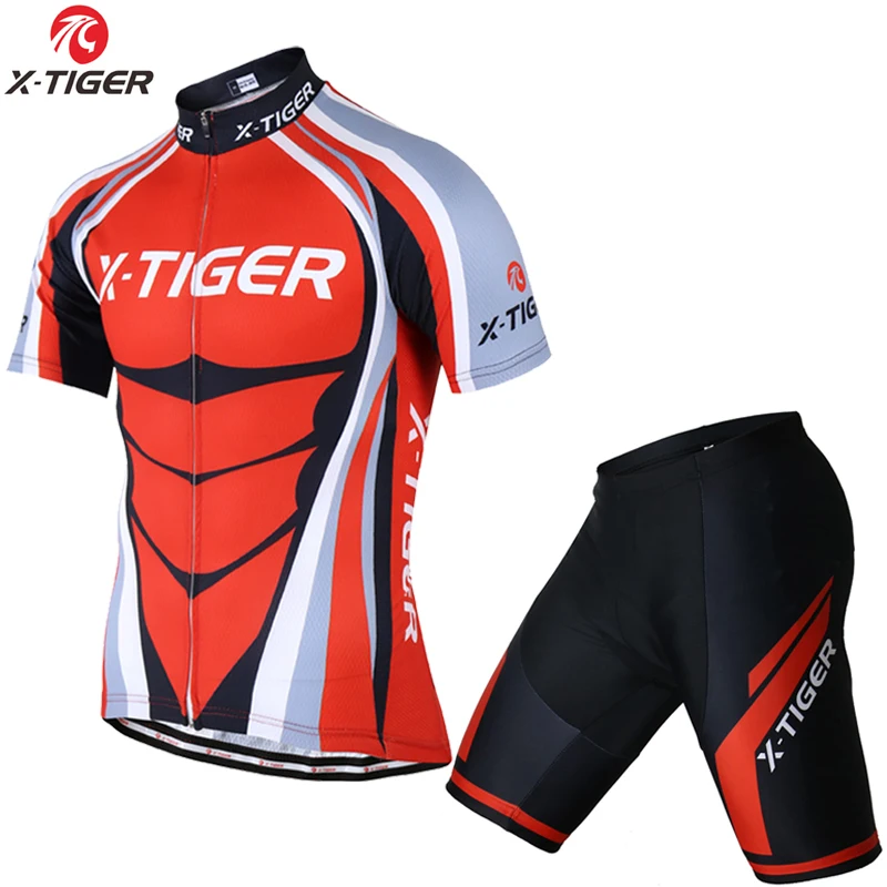 X-TIGER Pro летняя одежда для велоспорта Комплект Джерси для горного велоспорта Ropa Ciclista Hombre Maillot Ciclismo комплект из Джерси для шоссейного велосипеда - Цвет: Jersey and  Pants