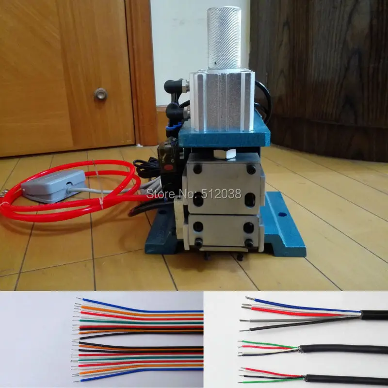 

Pneumatic Wire Stripper Flat Ribbon Cable air wire stripping machine cable stripper 110V / 220V