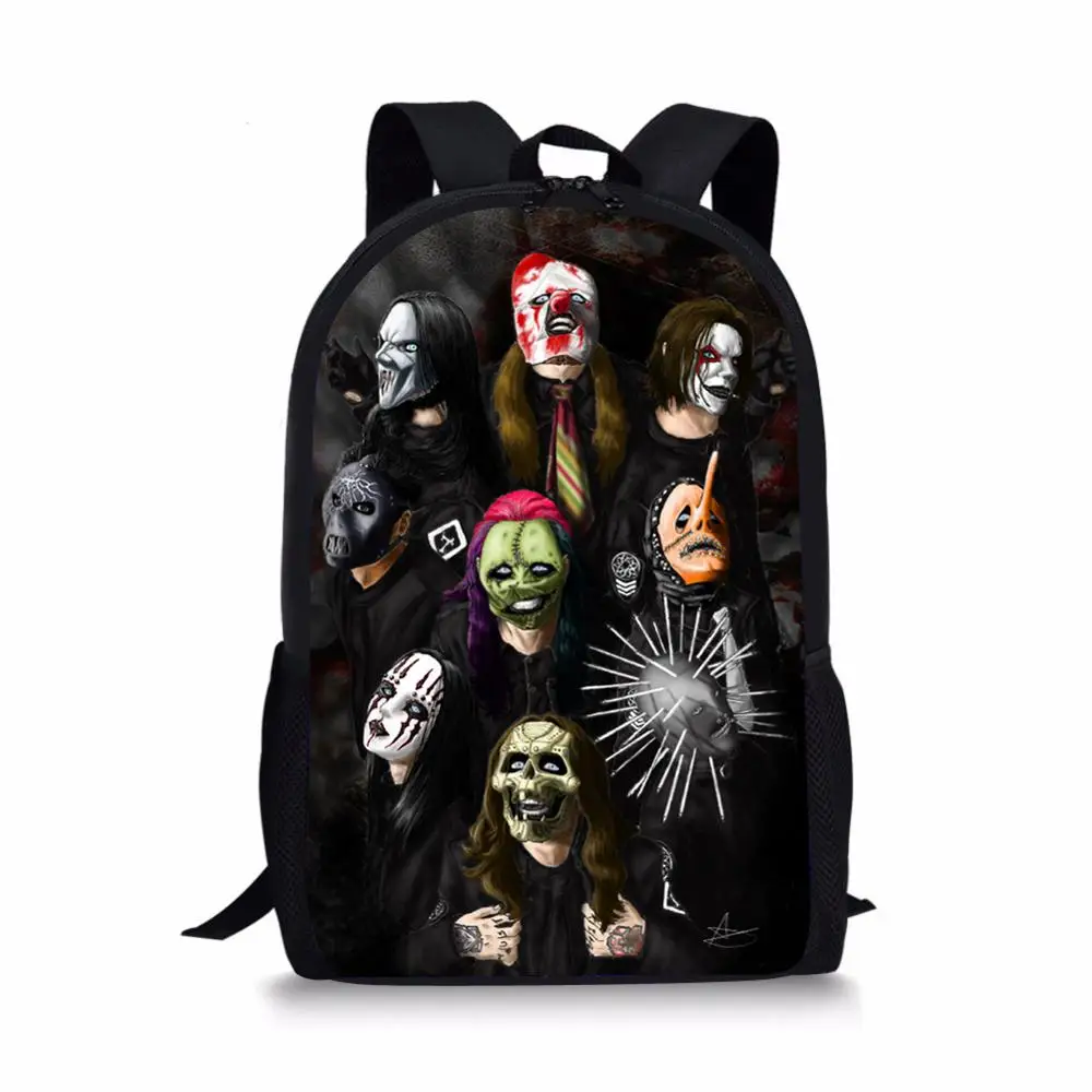 Мультфильм Slipknot печати Школа Книга сумка ортопедические Рюкзаки Дети школьный ранец для обувь мальчиков Подростковая для учебы mochila подарки - Цвет: LMYW334