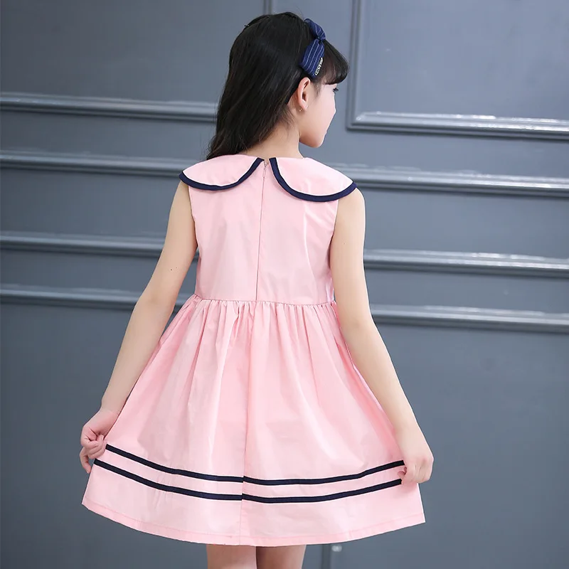 2017 новое детское платье в духе колледжа летнее школьное для девочек детская