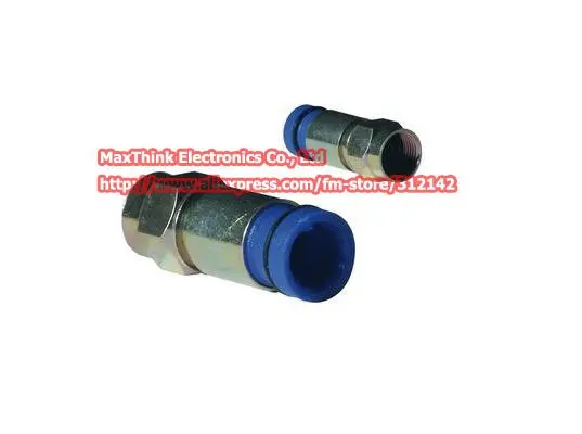 Бесплатная доставка/100 шт. коаксиальный компрессионный кабель RG6 F Коннектор