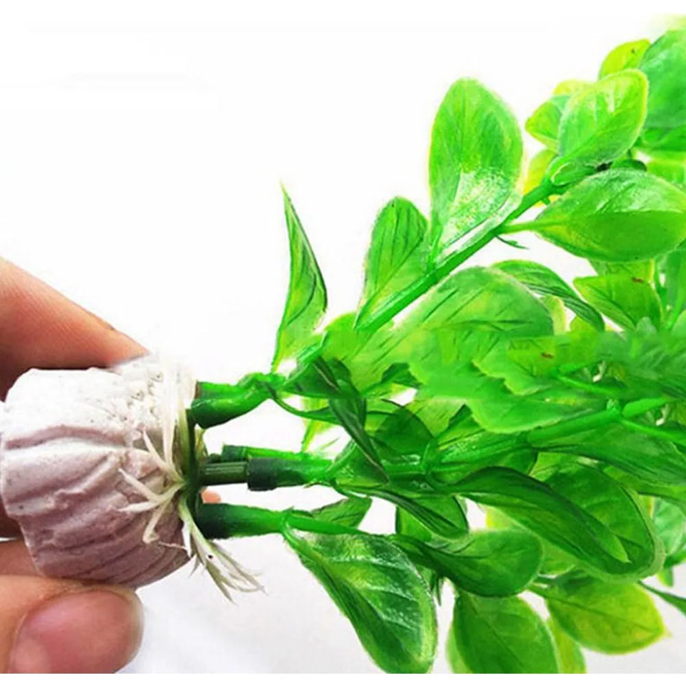 Новейшая аквариумная декоративная зеленая искусственная пластиковая подводная