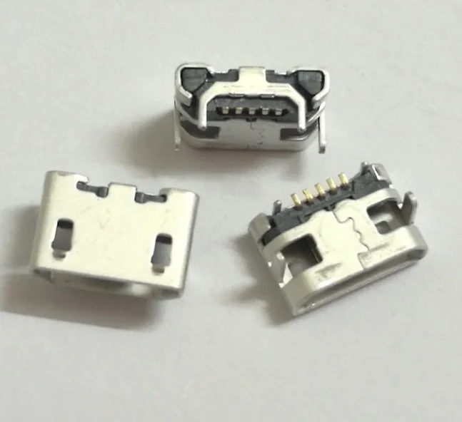 100pcs/lot Micro Usb Connector Jack Socket Dock Plug Power Charging Port For ASUS Memo Pad 7 ME170C for Lenovo IdeaTab A2109A | Мобильные
