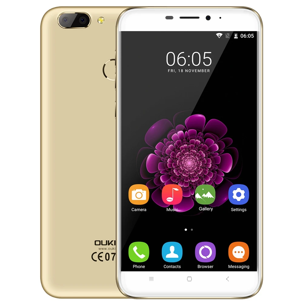 Oukitel U20 плюс двойной камеры 4 г смартфон 5.5 ''IPS Экран Android 6.0 MTK6737 ядра мобильного 2