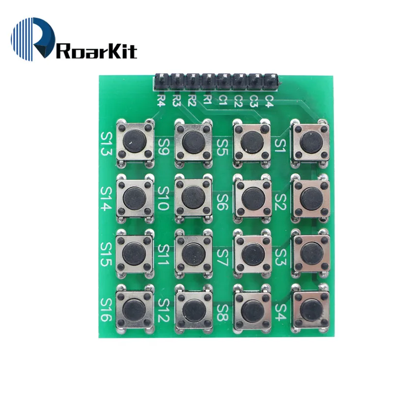 Бесплатная доставка модуль клавиатуры с 16 клавишной матрицей 4x4 для Arduino 4*4