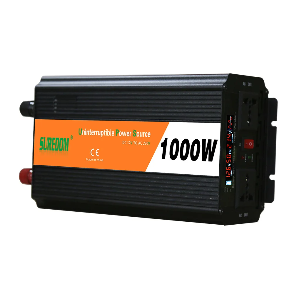 1000 Вт AC 12 В к DC 220 UPS Солнечный фотоэлектрический инвертор бесперебойный источник