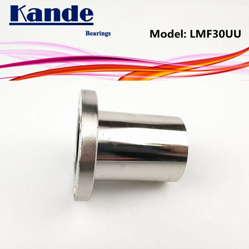 Подшипники Kande LMF30 UU 1 шт./лот LMF30UU круглый фланец линейный шариковый подшипник 30 мм