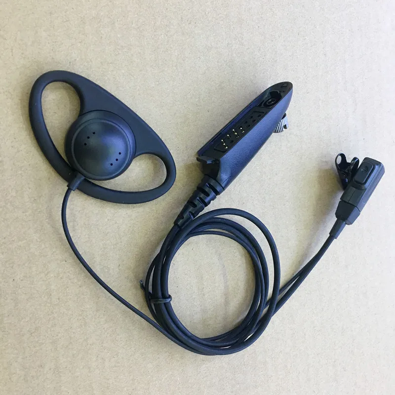 D образный зажим для наушников erahook colar PTT рации motorola GP328 GP338 GP340 GP390 PTX760 HT750 GP580 и т.