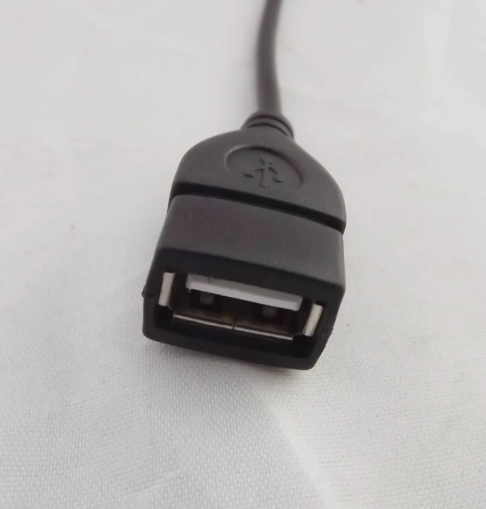 1 шт. 3 5 мм штекер AUX аудио разъем к USB 2 0 гнездовой конвертер кабель Шнур
