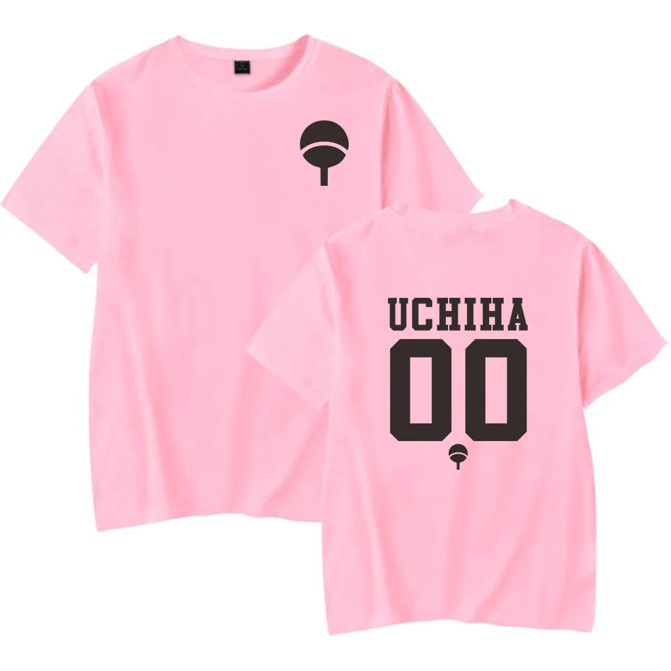 Летняя новая брендовая футболка Uchiha Uzumaki Hatake Clan с принтом логотипа и коротким