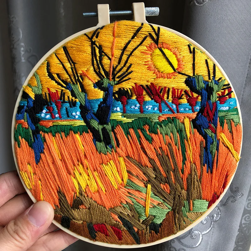 Серия Van Gogh новая вышивка сделай сам стерео рукоделие креативное первичное