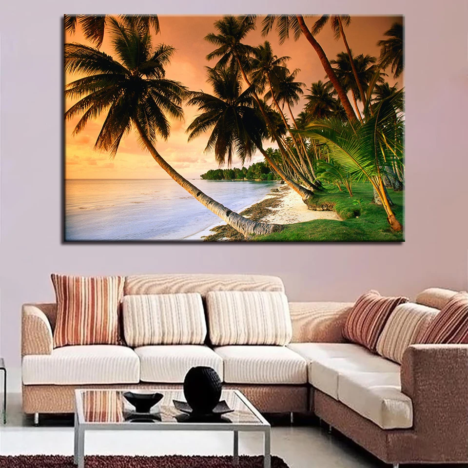 Настенная живопись на холсте HD принты морское украшение для дома 1 шт. пляжные