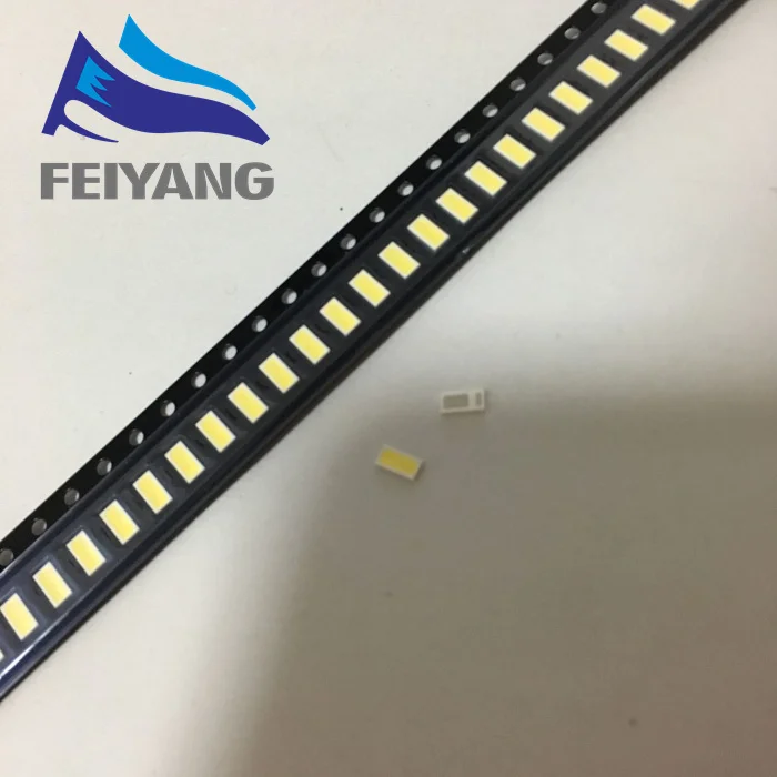 100 шт./лот 4014 4020 SMD СВЕТОДИОДНЫЙ бусины Холодный белый 1 Вт 6В 150mA для ТВ/ЖК-дисплей Подсветка