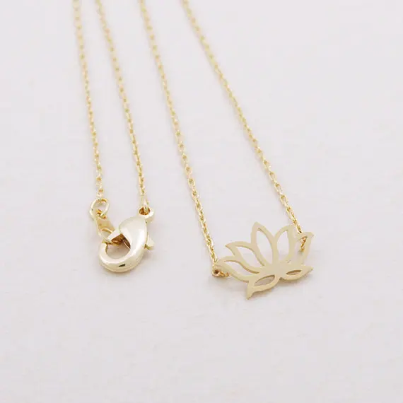 Модное ожерелье с подвеской в виде лотоса для женщин|lotus necklace|fashion necklacenecklace fashion |