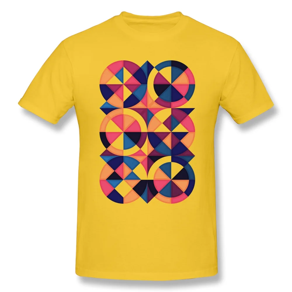 Print Solid Men Teeshirt Segments Three Cool Class T Shirts Short Sleeve Мужская одежда
