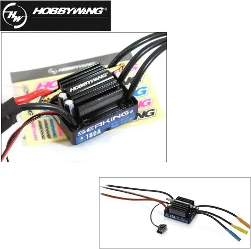 Hobbywing seaking V3 водонепроницаемый 30A/60A/120A/180A 2 6S Lipo регулятор скорости 6 в BEC
