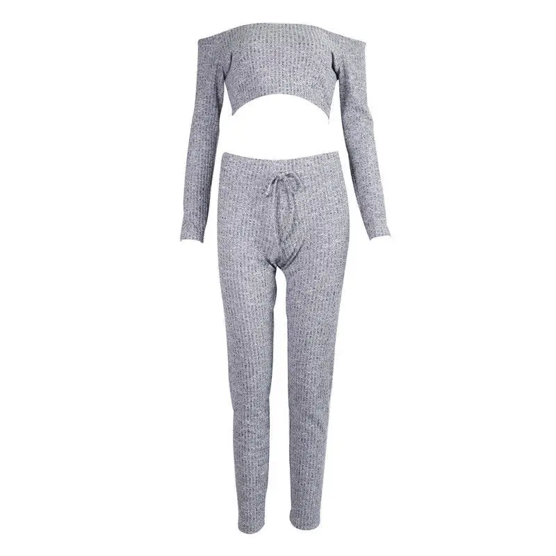 HOT Fashion 2Pcs Women Clothes Solid Off Shoulder Bodysuit Crushed Velvet Tops Ladies Suit Lounge Wear Jumpsuit Brief | Женская одежда