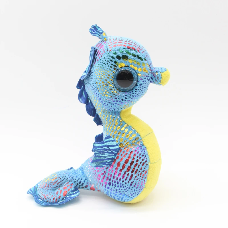Ty Big Eyes 6 &quot15 см Плюшевые морские лошади со сверкающими блестками игрушки