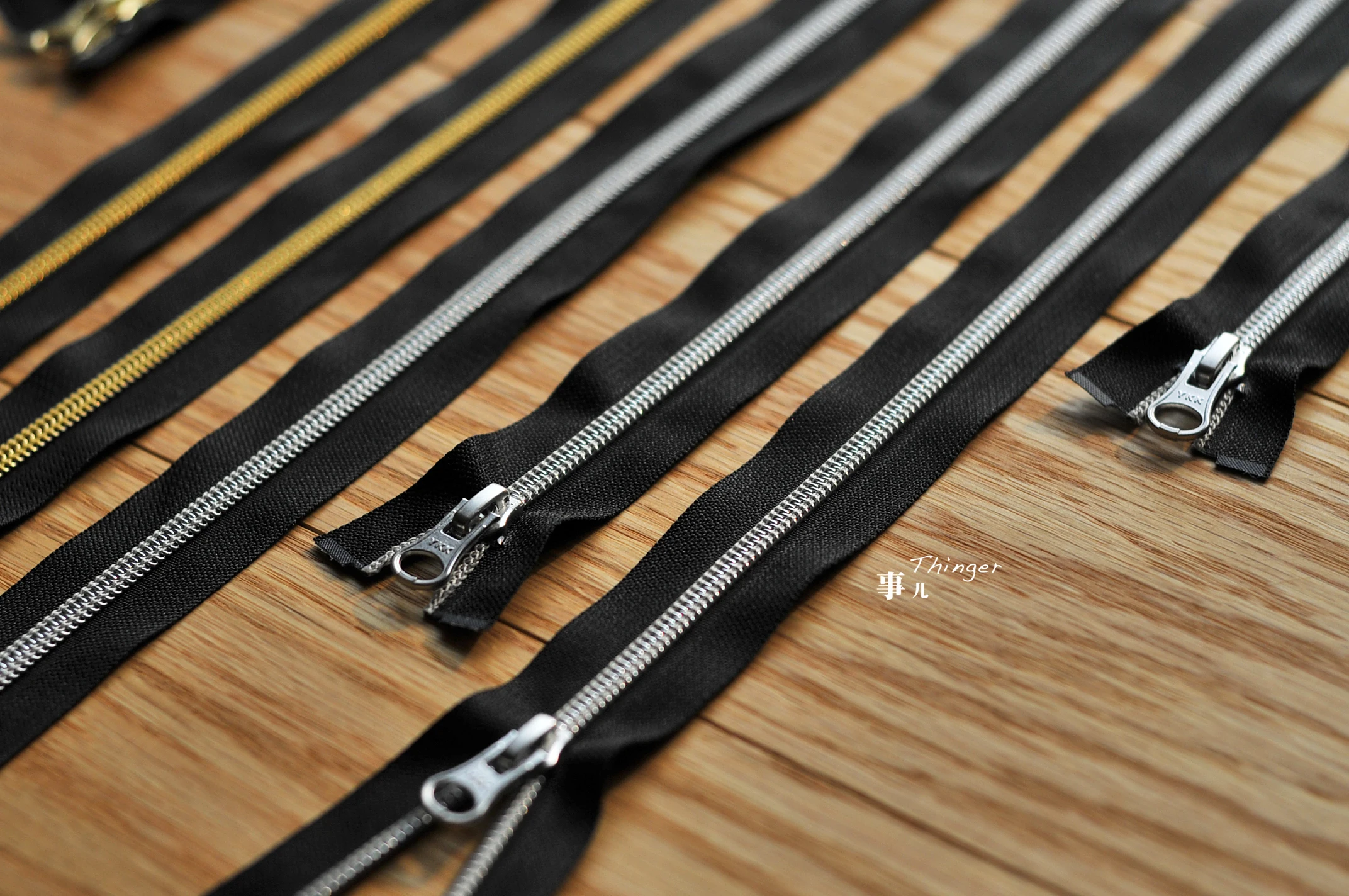 YKK 5 нейлон имитация металлической застежкой молнией 25 см ~ 100 тонкие открытые