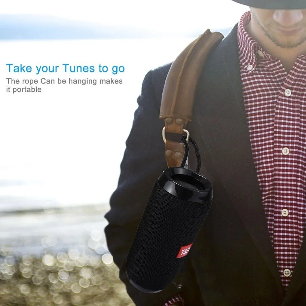 Портативный Bluetooth динамик беспроводной громкоговоритель водонепроницаемый