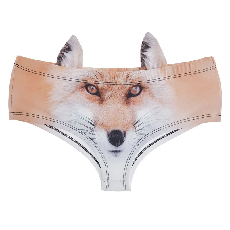 Women Underwear Green Eyes Black Cats 3D Printing Sexy Panties Panty Interior Mujer Bragas Culotte Femme Briefs Lingerie W9001