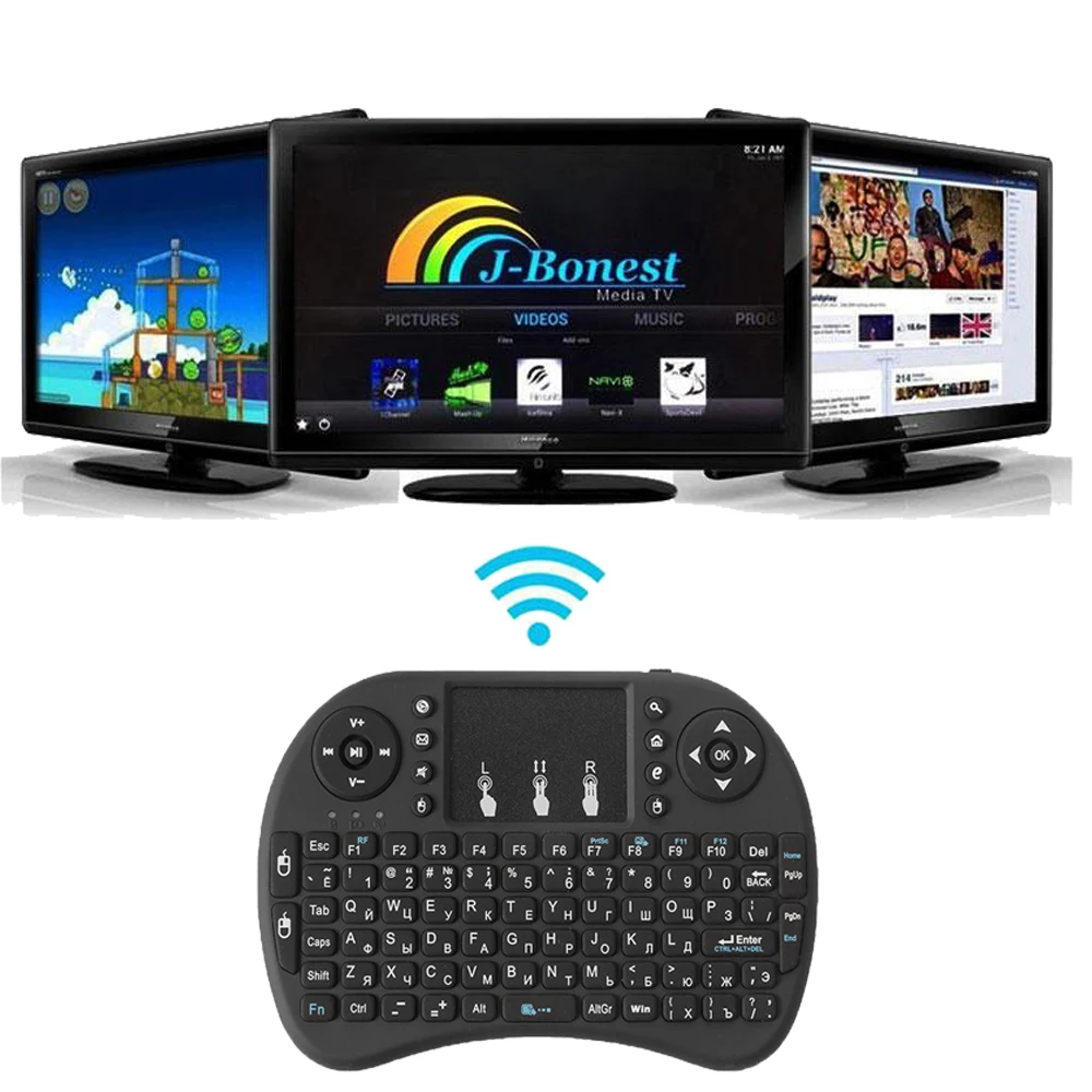 2 4 GHz Беспроводная Клавиатура Тачпад Fly Air мышь для Android TV Box телеприставка