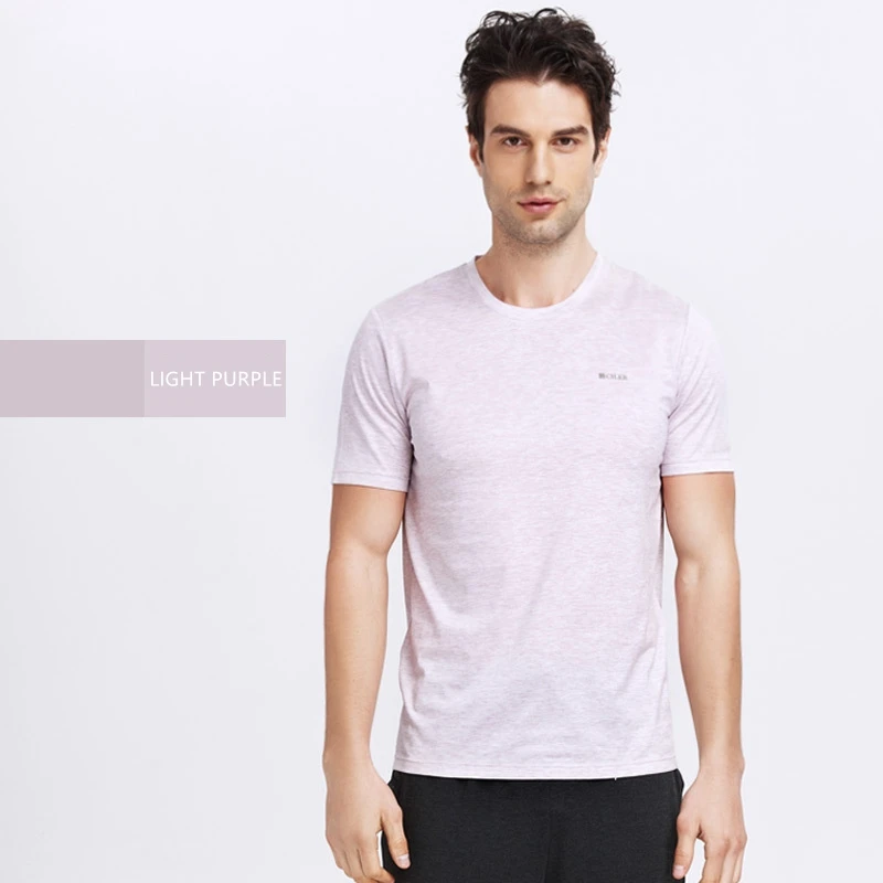CILER Men Undershirt Tencel Cotton Bright Mercerize Solid Mens Tee Casual Clothing Sous Vetement T-shirt Gift | Мужская одежда