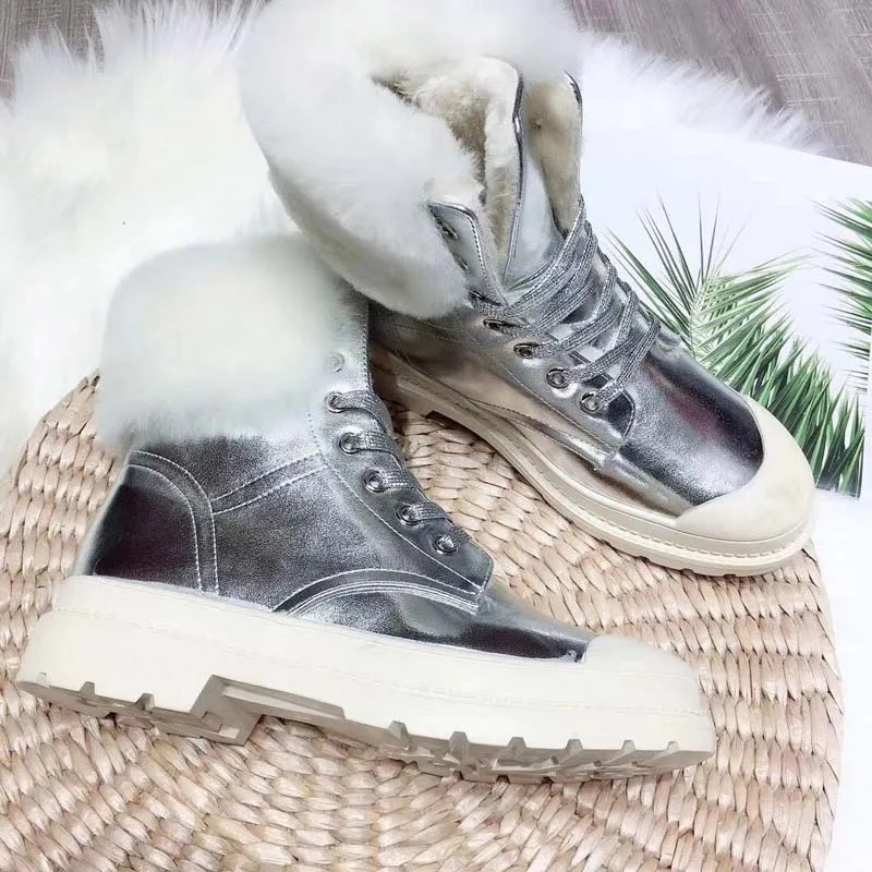 YD-EVER botas mujer повседневная обувь женские теплые ботинки модная брендовая женская
