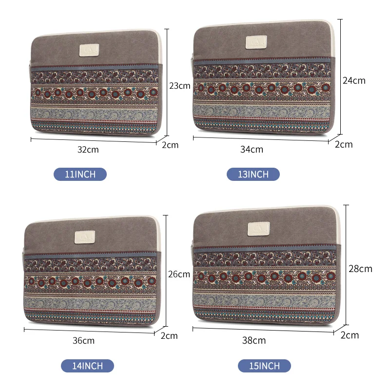 Laptop Sleeve сумка для MacBook Pro Air Dell HP ASUS Acer Lenovo Тетрадь 13 14 15 дюймов Ретро Стиль