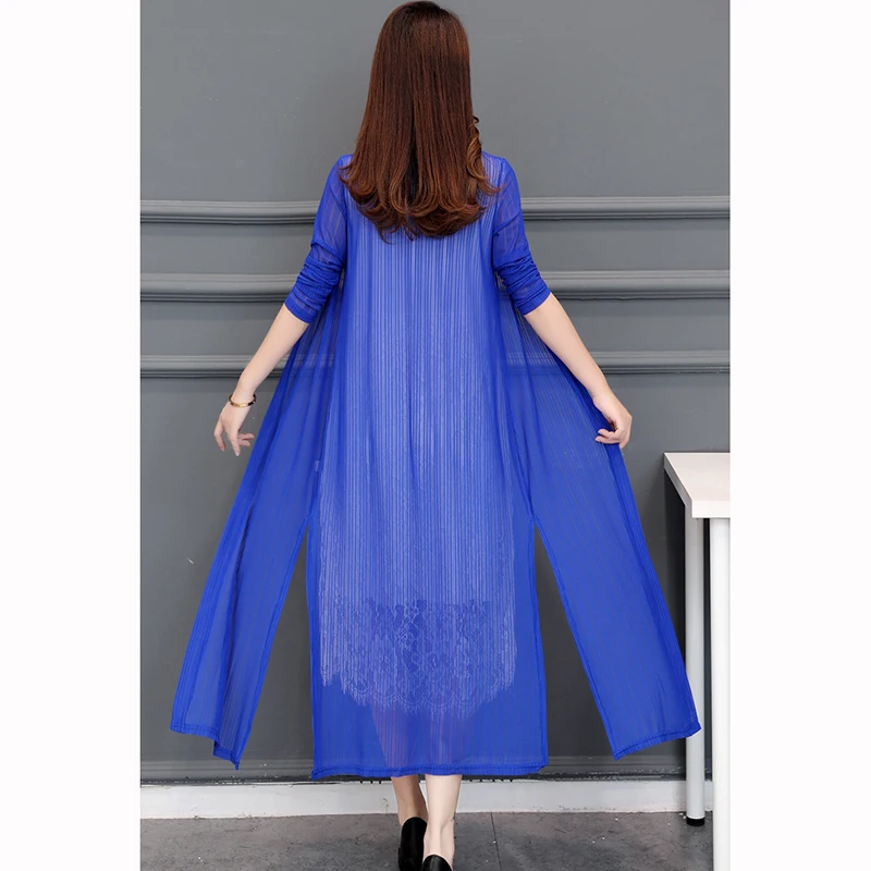 Summer Women Cardigan Coat Beach Sunscreen Clothing Shawl Outside Thin Outer Cover Anti-UV Long Female Tops Plus size K959 |