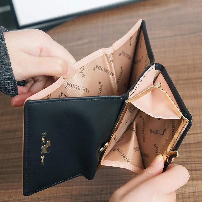 Горячая продажа Новая мода кожа милый кот кошелек с животными женский для монет