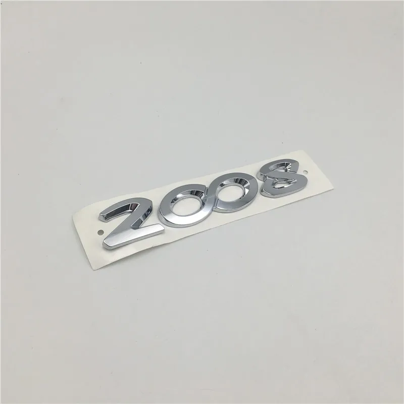 Для peugeot 206 207 301 306 307 308 508 2008 3008 4008 5008 эмблема хвостовая часть заднего Логотип автомобильные аксессуары - Название цвета: 2008