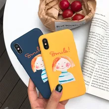 GYKZ милый мультяшный чехол с улыбкой для iPhone 6 6s X XS MAX XR 7 8 Plus Мягкий