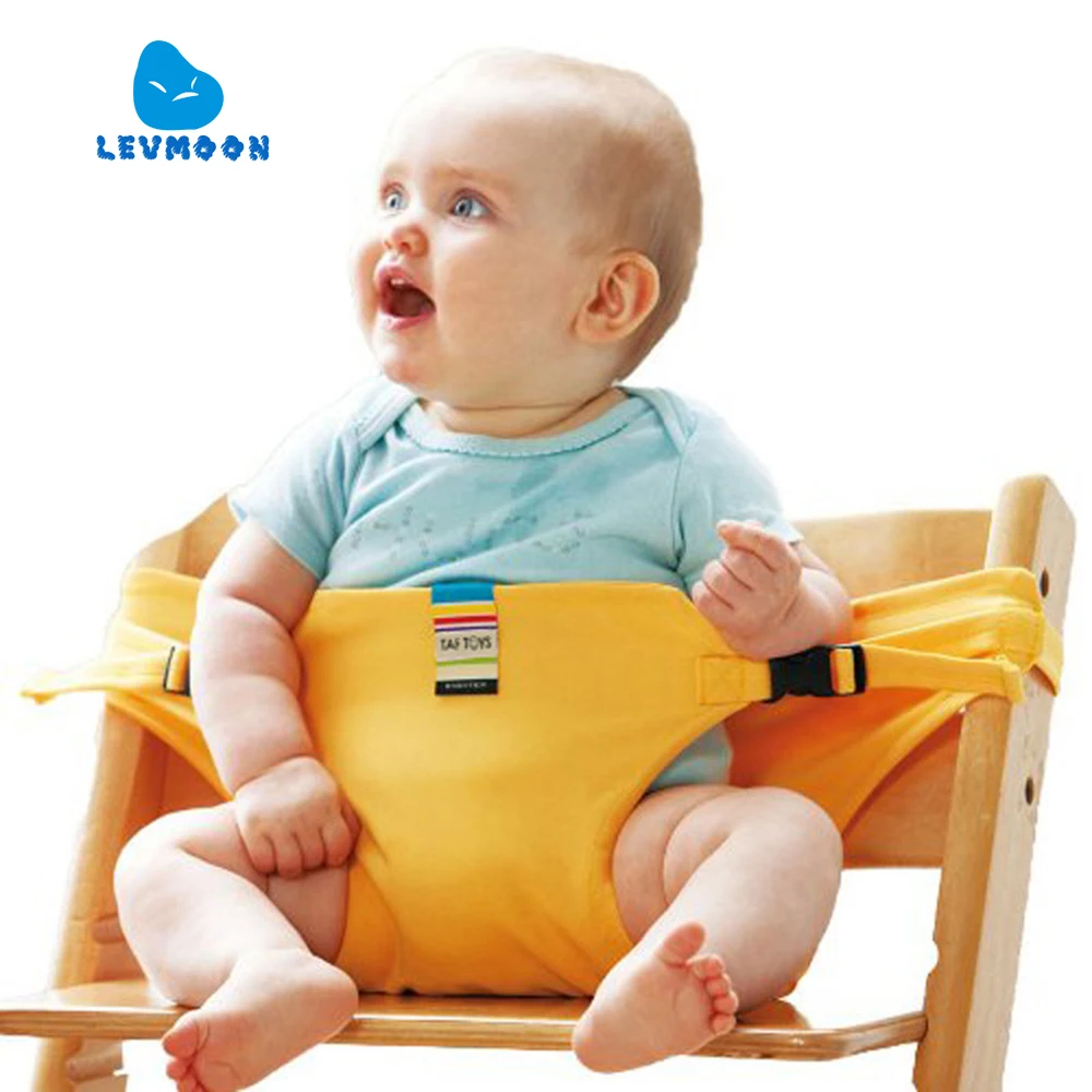 Портативное кресло Levmoon, стул для обеденного обеда, ремень безопасности, растягивающийся пояс для кормления, кресло для кормления