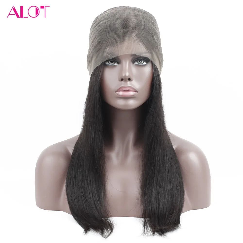 Много женских прямых бразильских человеческих волос парик плотностью 150% с