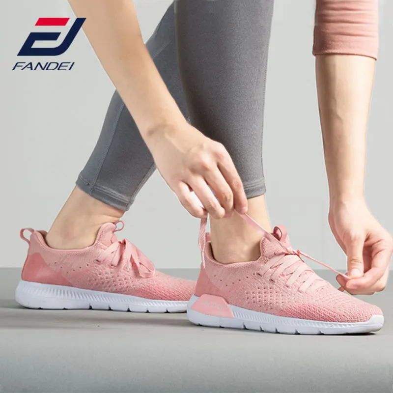 FANDEI 2018 женские кроссовки модная повседневная обувь для женщин с дышащей сеткой