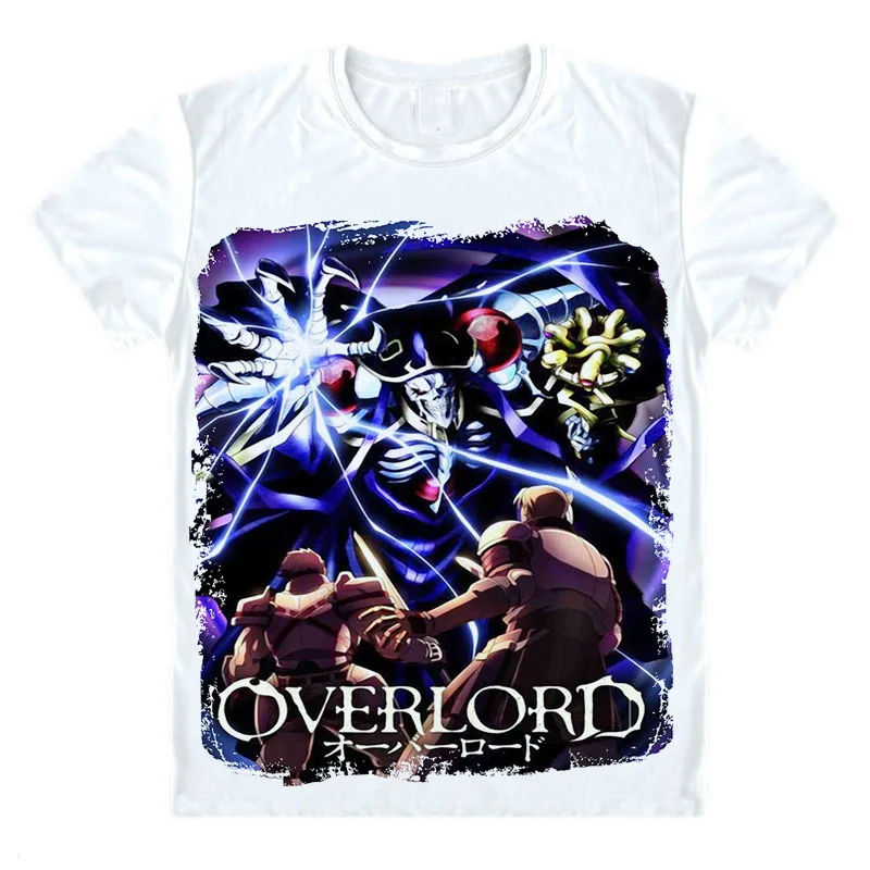 Персонаж Аниме Overlord футболка Ainz Ooal платье albedo косплей костюм Череп undeath армейская
