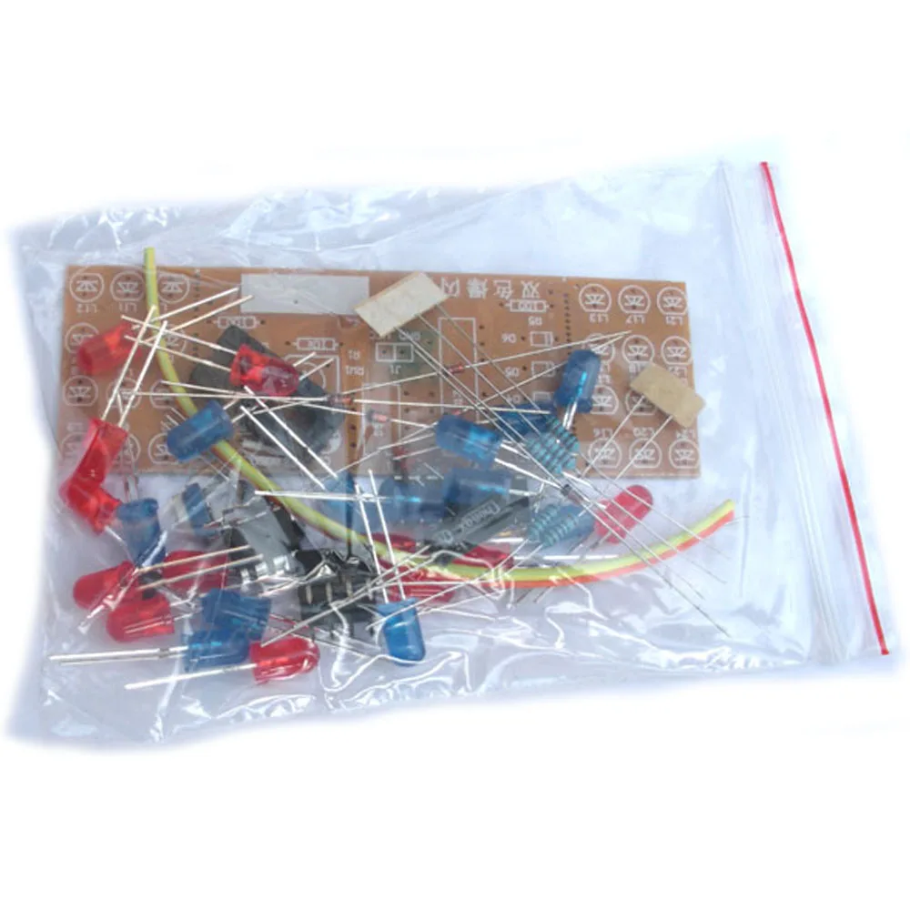CNIKESIN Diy набор двух цветов Набор стробоскопов NE555 + CD4017 Thunderclap Flash электронный