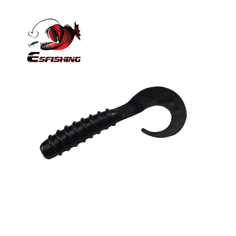 ESFISHING приманки Рыболовная мягкая катушка для Приманка Tail Grub 55 м 10 шт Силиконовая