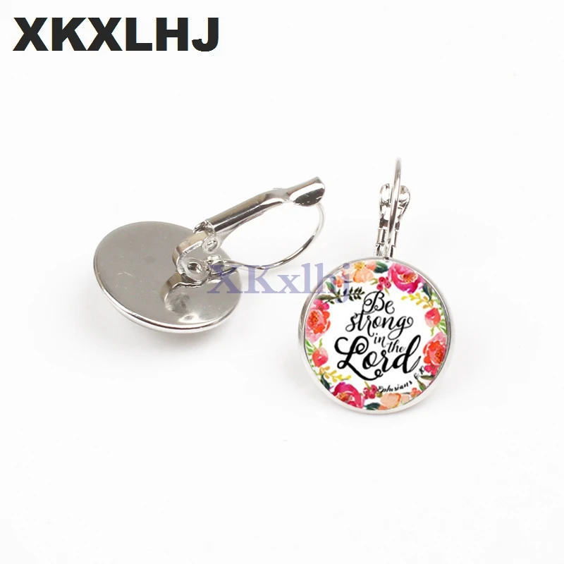 XKXLHJ Bible Poetry Earrings God on her she will not degenerate into a female Christian faith gift | Украшения и аксессуары